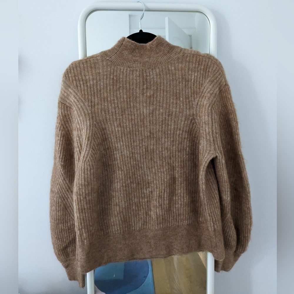 & Other Stories Sweater Brown Oatmeal Oversized Pullover